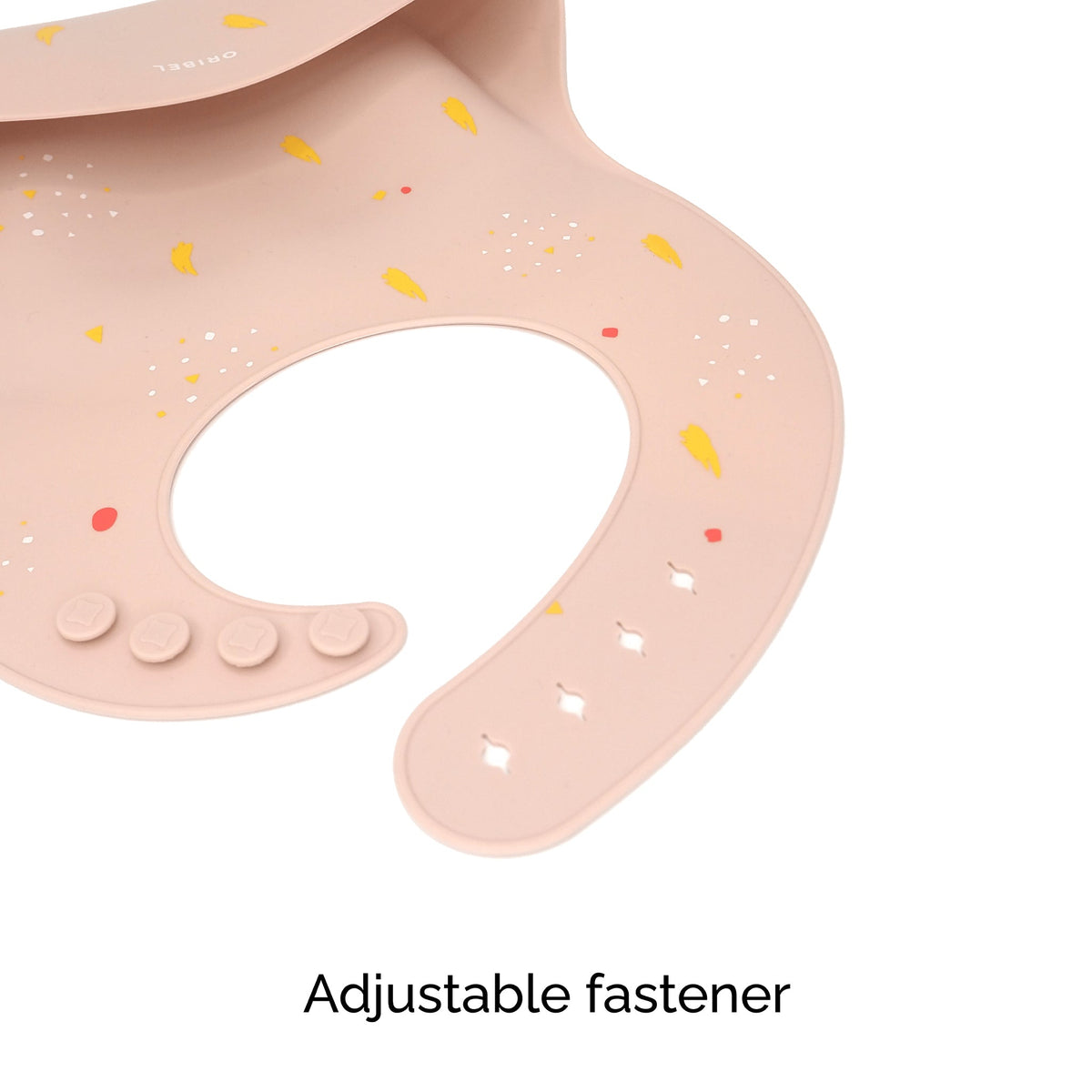 Baby Silicone Bib: Grapefruit Pink