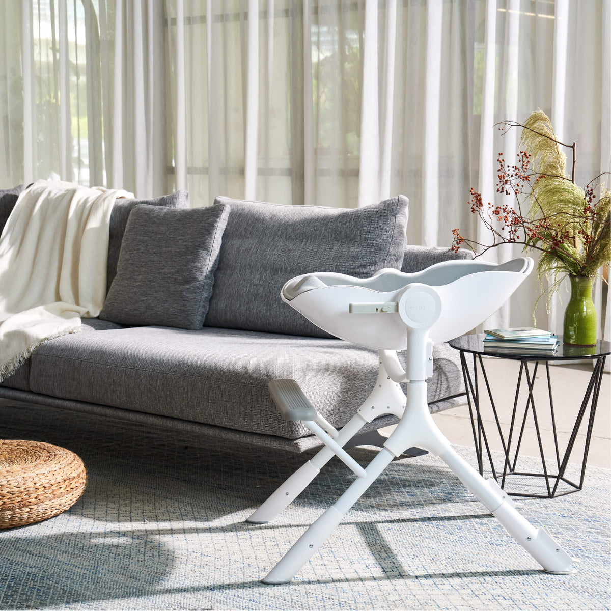 Cocoon Z High Chair Lounger: Ice Grey