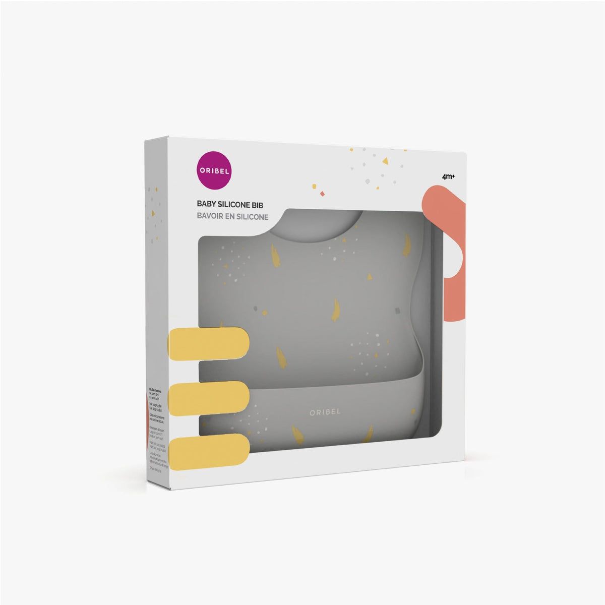 Baby Silicone Bib: Earl Grey
