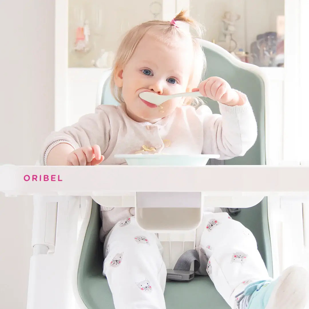 "And the thing I love the most - it features an easy clean foam seat and magnetic stow away tray feature. We all know how messy with the food so let’s make things a bit easier with products like this one!"