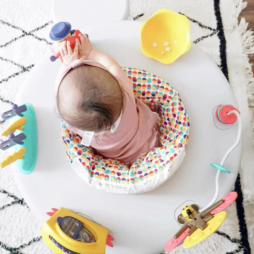 "A little play corner that at the same time saves me from cleaning toys up from the floor and Rosie and Fern can be found playing here endlessly. Win win!"