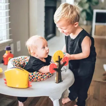 "I love how versatile everything is and how you can remove or change all the toys around. Plus, it makes things so much easier to clean."