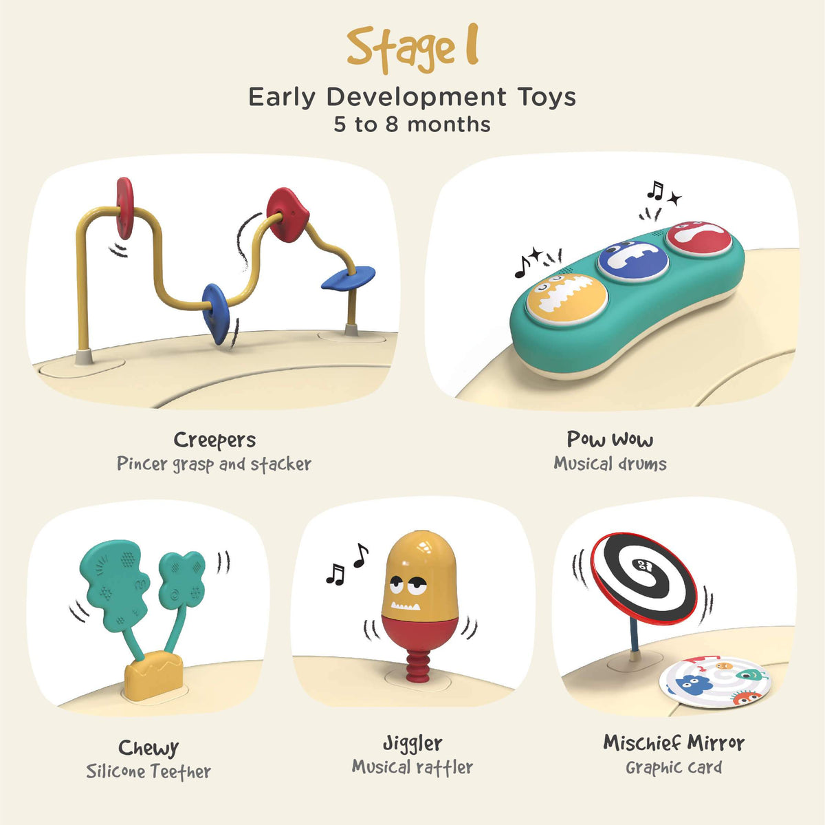 PortaPlay Stage-Based Activity Center: Monsterland Adventures