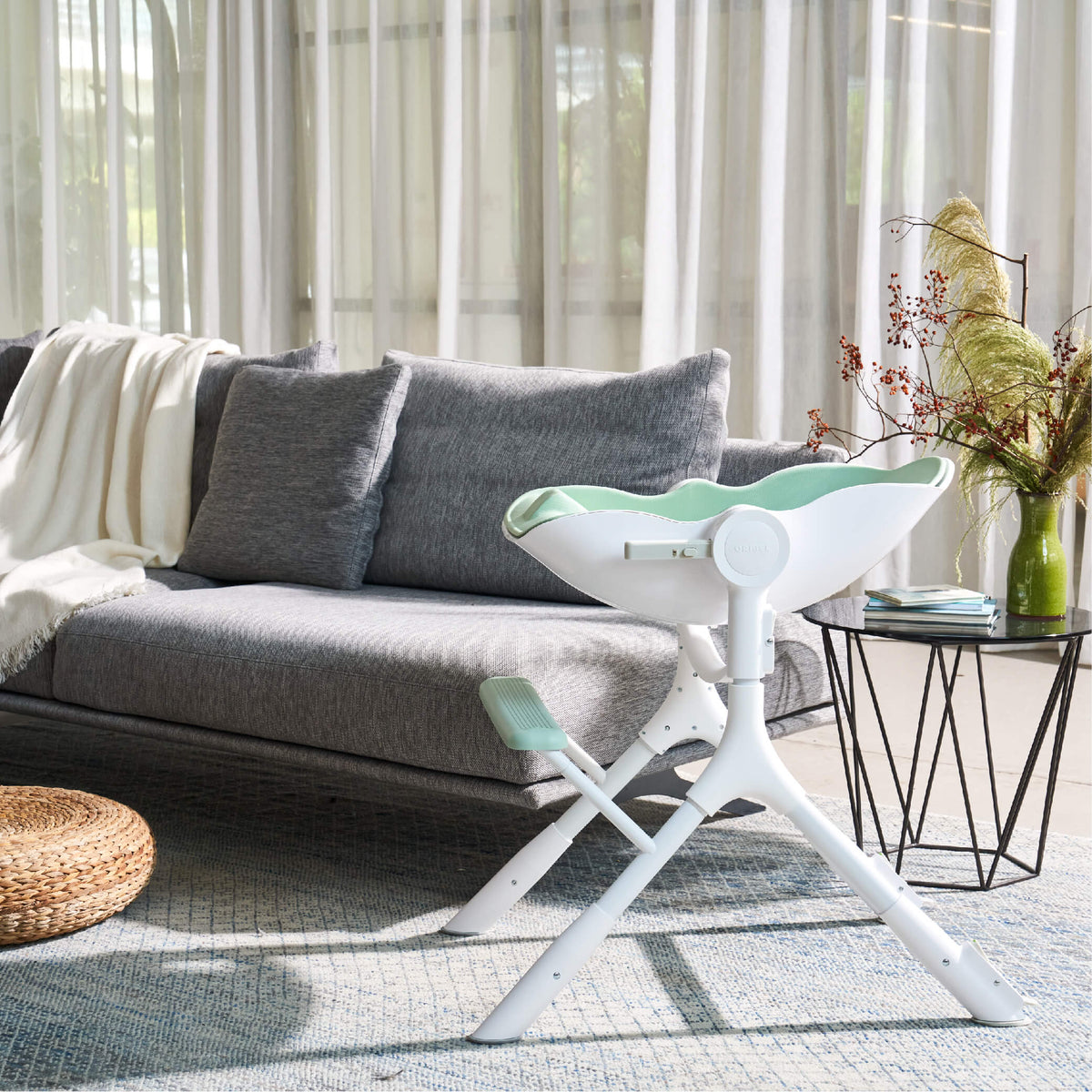 Cocoon Z High Chair Lounger: Avocado Green