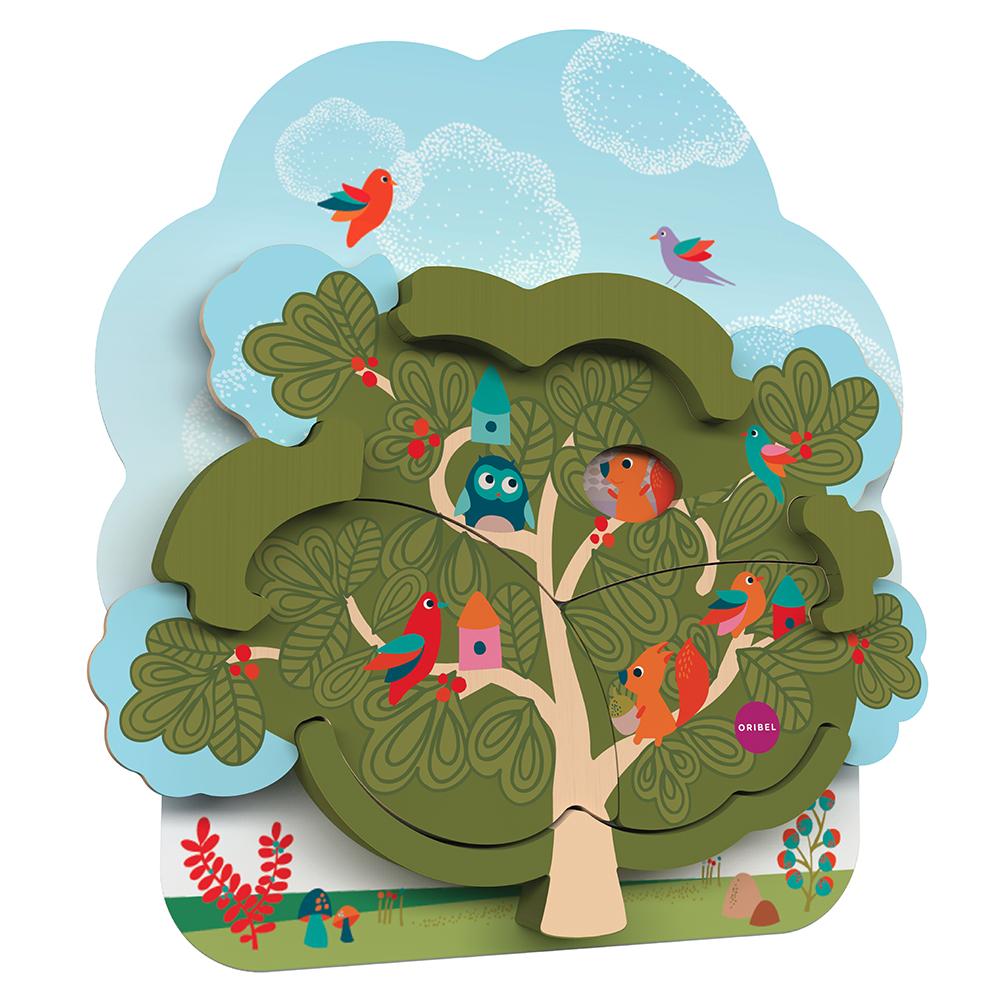 VertiPlay Wall Toy: Mr Squirrel's House 2-Layer Puzzle