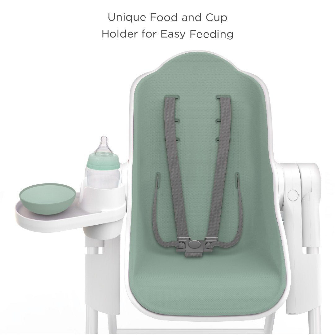 Cocoon High Chair + Seat Liner Combo:  Green Pistachio Macaron