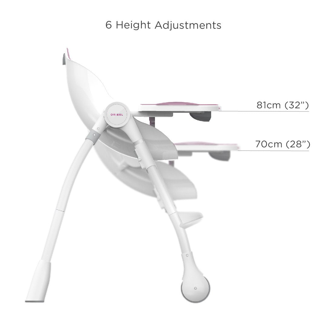 Cocoon High Chair + Seat Liner Combo: Pink Rose Meringue