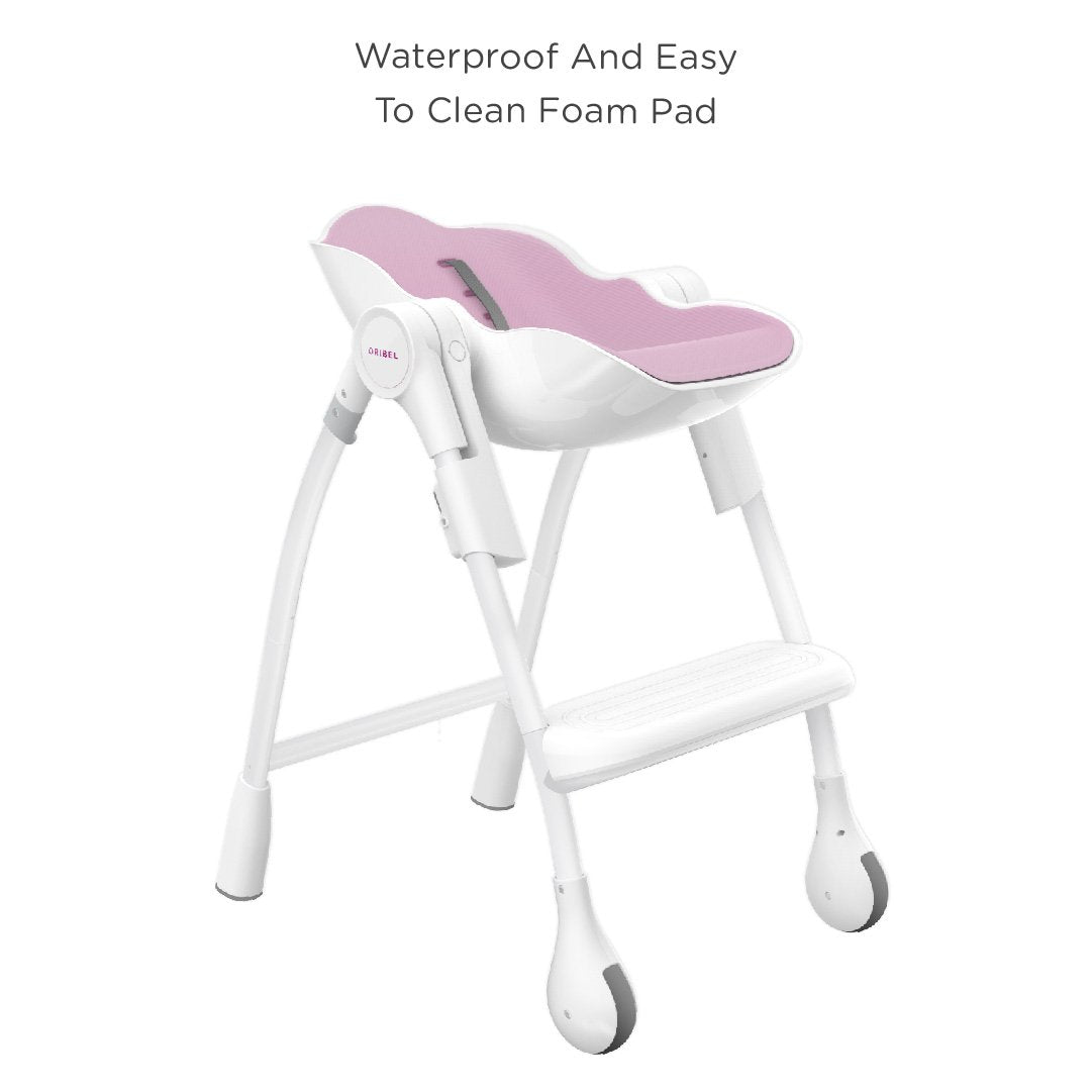 Cocoon High Chair + Seat Liner Combo: Pink Rose Meringue