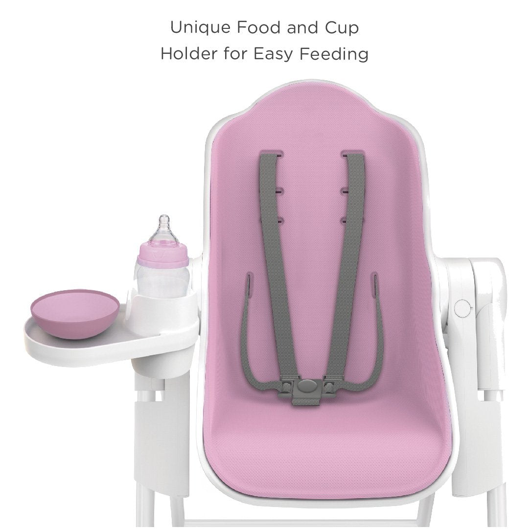 Cocoon High Chair + Seat Liner Combo: Pink Rose Meringue