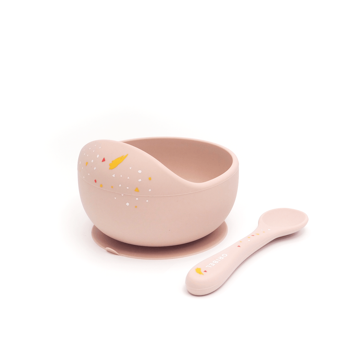 Baby Bowl &amp; Spoon: Grapefruit Pink