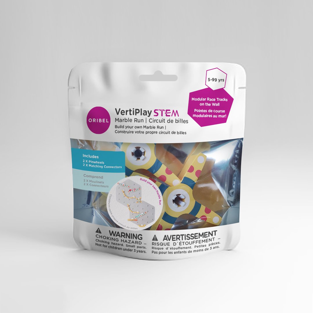 Pin-wheel tracks: Build your own Marble Run Or Extend it!