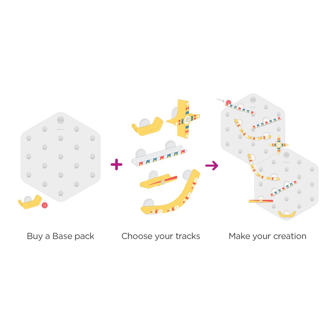 VertiPlay STEM Marble Run: Ultra Fun Play Wall