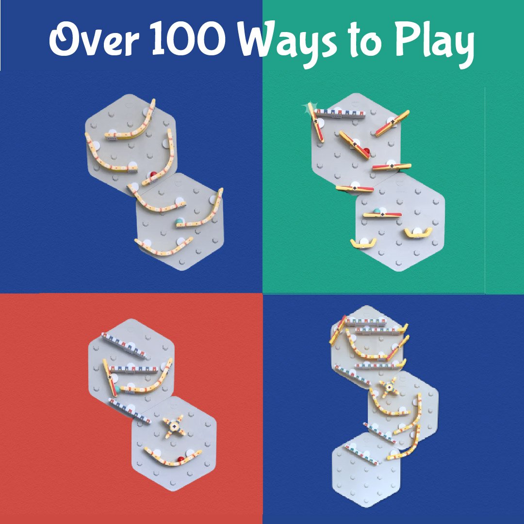 See-Saw tracks: Build your own Marble Run Or Extend it!
